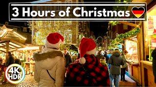  3 Hours of Germany Christmas Walks  The Best Christmas Markets in Germany in 4K-HDR 60FPS