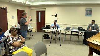 Reporter stops city council's private meeting about missing COVID money