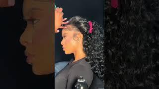 Flipped Curly Hairstyle | Quick Weave w/Leave Out | ELFIN HAIR