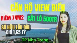 Cắt lỗ 500tr căn hộ view biển Nha Trang 3pn 2vs