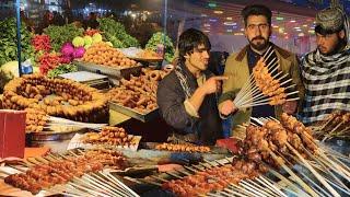 Afghani Street kebab, Kotae Snagi Kabul, شام کابل گزارش منصور،کوته سنگی،کباب افغانی