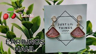 Just Lil Things|Haul Video|Earrings Haul|Affordable Earrings|Online shopping|Lifestyle with Litchi