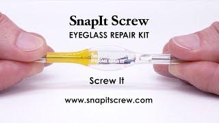 SnapIt Screw Eyeglass Repair Kit Ad