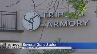 Several Guns Were Stolen From The Triple J Armory This Morning