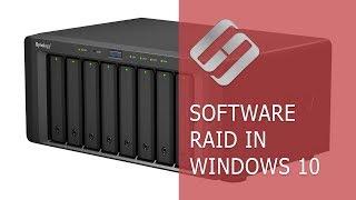 Software RAID in Windows 10, Storage Spaces and Data Recovery from RAID drives ️