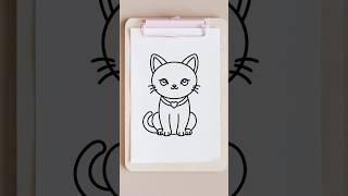 Drawing tutorial for kids | Cat drawing Easy