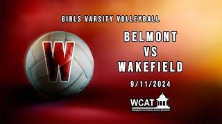 Wakefield Girls Volleyball Vs. Belmont - September 11th, 2024