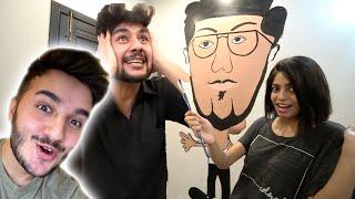 SHE PAINTED HIM ON HER WALL! (Hilarious Reaction)