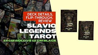 Slavic Legends Tarot - Review, Flip Through of 14 cm and 12 cm decks