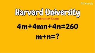 Harvard University | Entrance Exam | Algebraic Expression | Mathematics | Maths | Pi Nerds