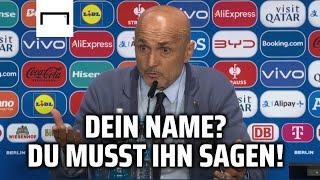 "Geschmacklos!" Nach dieser Frage fordert Spalletti den Namen des schweizer Reporters! 