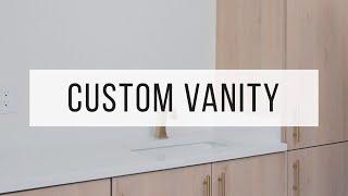 Custom Vanity - Bathroom Remodel - Straight Line Construction