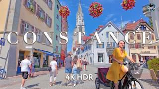 Konstanz borders Switzerland / Unique location on Lake Constance / University city walking tour 4K