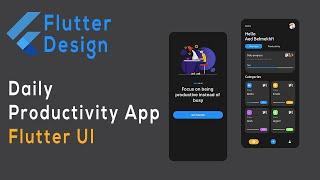 Daily Productivity App -Flutter UI- Speed Code.