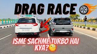 Tata Nexon vs Honda BR-V : Drag Race| 117bhp vs 118bhp| Manual vs Manual| 1.5NA vs 1.2Turbo|