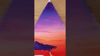 Satisfying Acrylic Painting  #shorts #shortspainting