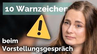 10 Warnzeichen im Vorstellungsgespräch ️ Wann ist es Zeit, das Weite zu suchen?