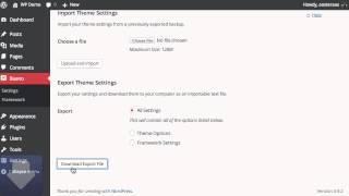 How to Update, Backup, and Restore Settings in the WooFramework