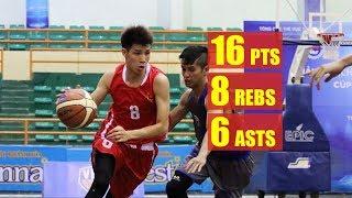 VĐQG19 || Nguyễn Phú Hoàng Highlights 23.03.19 vs XSKT Hậu Giang - 16-8-6