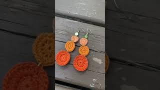 My kid designed earrings for me to crochet