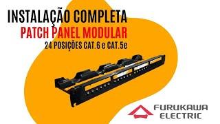 [PASSO A PASSO] Como Instalar o Patch Panel Modular Furukawa 24 Posições Cat.6 e Cat.5e