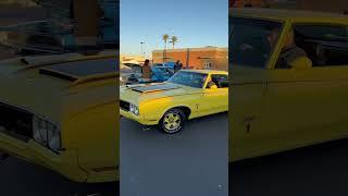 Oldsmobile Cutlass Rallye 350 leaving Pavilions Rock and Roll Car Show #pavilions