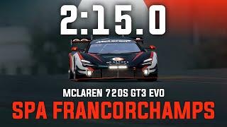 Spa Francorchamps 2:15.0 - Mclaren 720S GT3 EVO - GO Setups | ACC 1.10.2