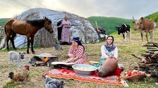 Exploring Iran's Nomadic Lifestyle: Milking Cows And Making Butter On The Mountains