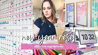 NEW YEAR RESET ROUTINE  cleaning, reflection, & setting new goals for 2024