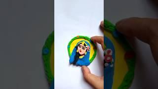 Radha ji clay art|How to make radha ji with superclay|radha  rani|#clayart#diy#radha#art#radhakrishn