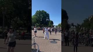 Cha cha slide in front of White House #shorts #shortvideo #viralshorts #ytshorts #trending #viral