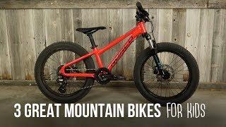 3 Great Mountain Bikes for Kids!