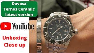 Davosa Ternos Ceramic Green Diver  latest version unboxing close up