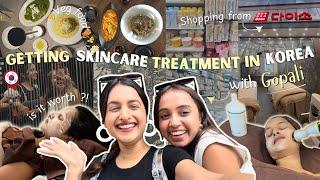 Getting Skincare treatment in Korea with @Gopali  | Only Eating Vegetarian food in Korea