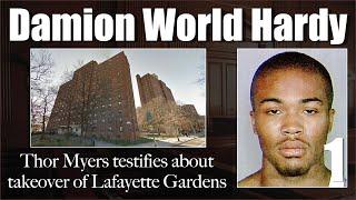 Thor Myers testifies about a takeover of Lafayette Gardens Projects at Damion World Hardy CMB trial