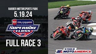 Steel Commander Superbike Race 3 at Alabama 2024 - FULL RACE | MotoAmerica