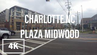 Charlotte NC - Plaza Midwood (4K) Walking Tour