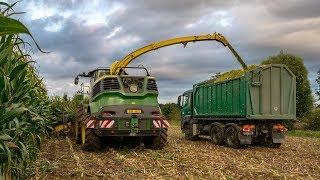 DEMO John Deere 9600i & Kemper 460 Plus StalkBuster !! Corn silage 2019 !! JD, Case & Man !!