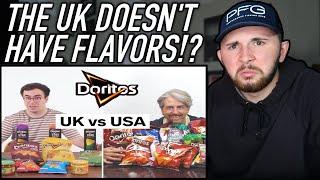 UK vs US Doritos Chips *SHOCKING*  - American Reacts