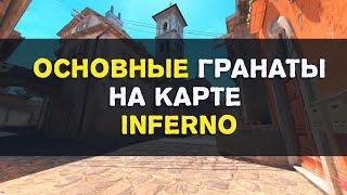 Основные смоки на карте Inferno в CS2.