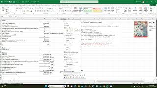 Income statement calculations in Excel.  Demonstrates Excel goal seek as an algebra alterative.