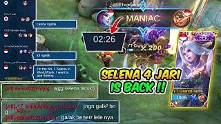 SELENA GrandFlame TOP 1 GLOBAL MANIAC MENIT KE-2 [PRANK] - Mobile Legends