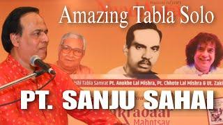 Tabla Recital Teentaal by PT. SANJU SAHAI from Banaras Gharana at IIC (Part - 1)