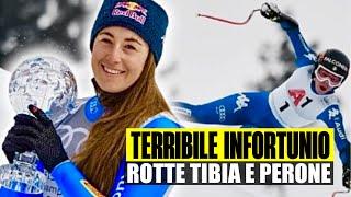 TERRIBILE INCIDENTE PER SOFIA GOGGIA: ROTTE TIBIA E PERONE IN ALLENAMENTO. STAGIONE FINITA