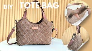 How To make Tote Bag Into Crossbody Bag | Idea To Make Tote Bag Into Crossbody Bag