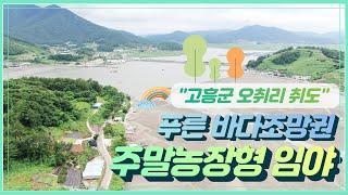 (전남토지매매)고흥군  오취리 취도섬 주말농장형임야/24시간 진입가능 바다조망의 1,395평의 토임