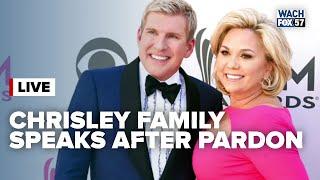 Chrisley family holds press conference after prison release