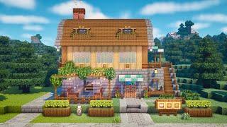 Minecraft | How to Build a Cafe (with Sugar Cane Farm)  | Tutorial