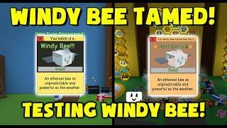 WINDY BEE TAMED! - Bee Swarm Simulator