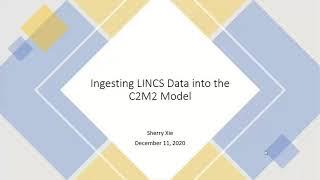 Sherry Xie Experience with Converting LINCS Data Files into the CFDE C2M2 Data Model